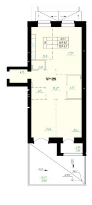 Продажа 3-комнатной квартиры 105,9 м², 2/9 этаж