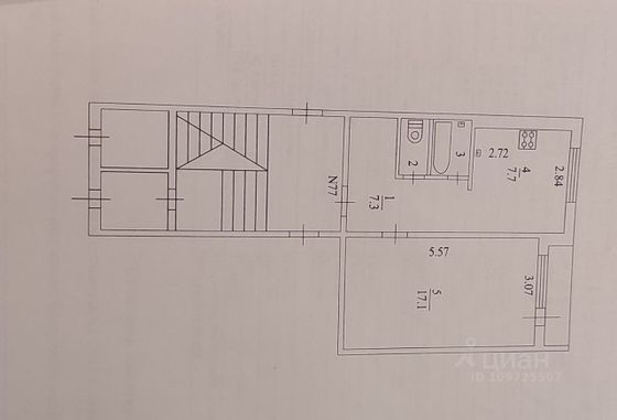 Продажа 1-комнатной квартиры 36,4 м², 1/5 этаж