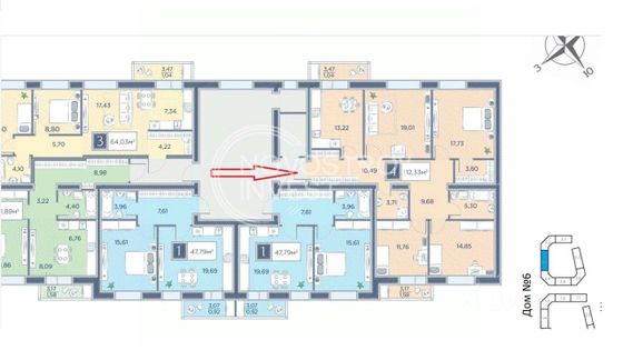 Продажа 4-комнатной квартиры 119 м², 2/8 этаж