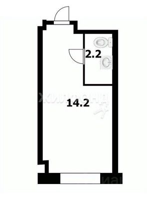 Продажа квартиры-студии 16,4 м², 1/5 этаж