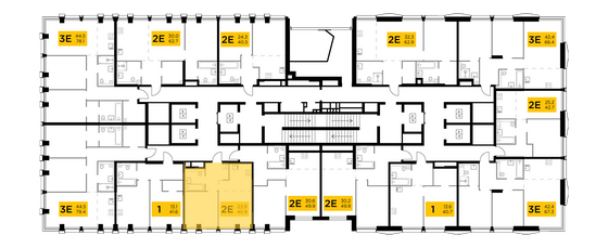 Продажа 2-комнатной квартиры 40,9 м², 19/35 этаж