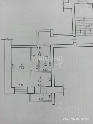 Продажа 1-комнатной квартиры 30,3 м², 2/6 этаж