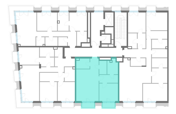 Продажа 1-комнатной квартиры 68,1 м², 3/6 этаж