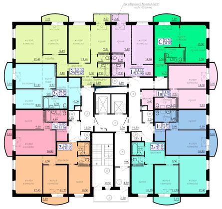 Продажа 1-комнатной квартиры 36 м², 9/16 этаж