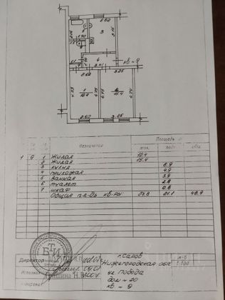 Продажа 2-комнатной квартиры 48,9 м², 1/2 этаж