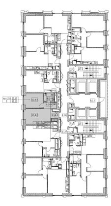 Продажа 1-комнатной квартиры 39,5 м², 34/52 этаж