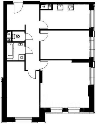 Продажа 3-комнатной квартиры 88,1 м², 14/36 этаж