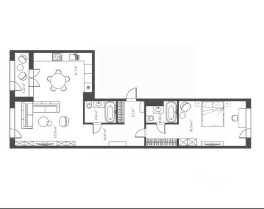 Продажа 3-комнатной квартиры 99,7 м², 9/14 этаж