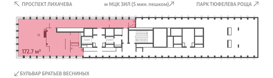 Продажа 1-комнатной квартиры 172,7 м², 40/40 этаж