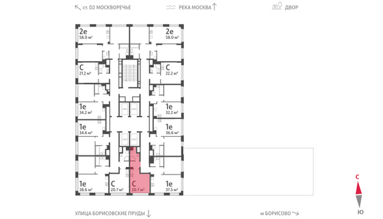 Продажа квартиры-студии 20,7 м², 4/30 этаж