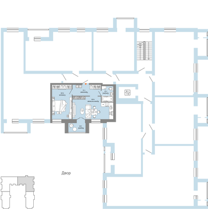 Продажа 2-комнатной квартиры 49 м², 2/6 этаж