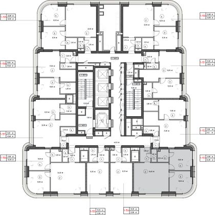 Продажа 2-комнатной квартиры 53,8 м², 17/53 этаж