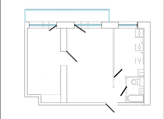 Продажа 2-комнатной квартиры 46 м², 12/12 этаж