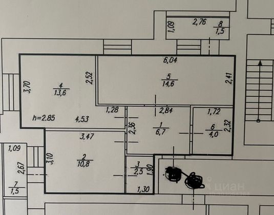 Продажа 2-комнатной квартиры 55 м², 3/15 этаж