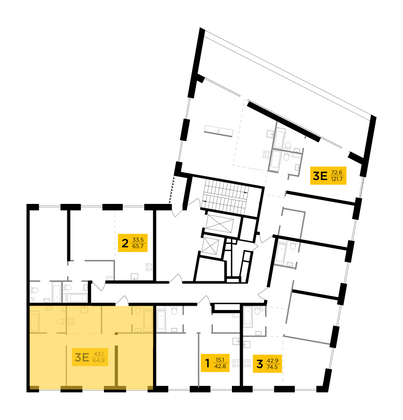 Продажа 3-комнатной квартиры 64,9 м², 14/14 этаж
