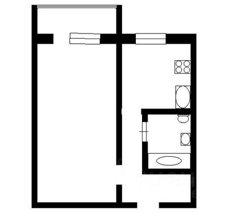 Продажа 1-комнатной квартиры 32,4 м², 12/12 этаж