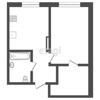 Продажа 1-комнатной квартиры 38,3 м², 9/16 этаж