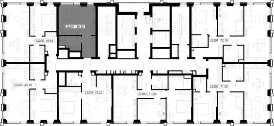 Продажа квартиры-студии 30 м², 22/36 этаж