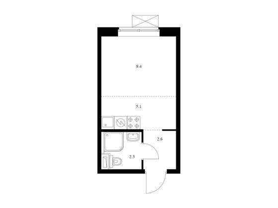 Продажа квартиры-студии 19,6 м², 2/11 этаж