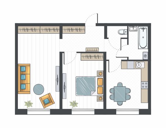 Продажа 2-комнатной квартиры 56,9 м², 12/12 этаж