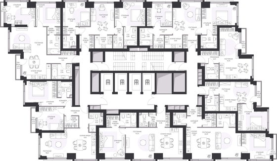 Продажа 2-комнатной квартиры 65,3 м², 5/41 этаж