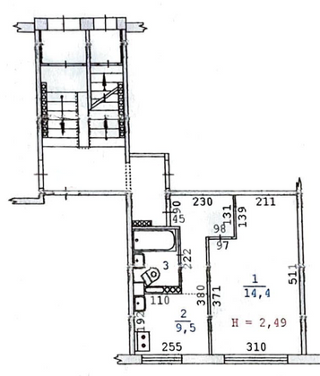 Продажа 1-комнатной квартиры 26,7 м², 1/5 этаж