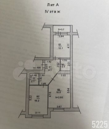 Продажа 2-комнатной квартиры 62,7 м², 4/10 этаж