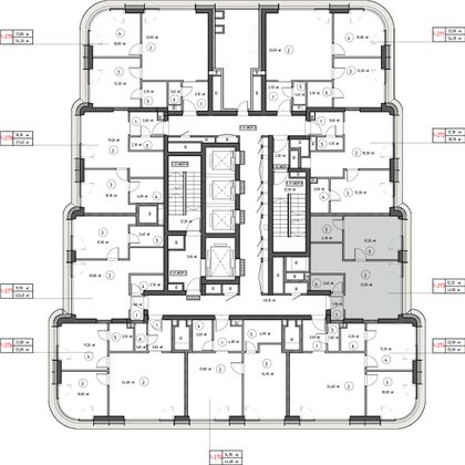 Продажа 1-комнатной квартиры 41,2 м², 30/53 этаж