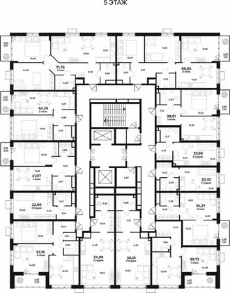 Продажа 3-комнатной квартиры 68,8 м², 5/10 этаж