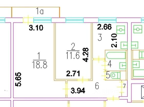 Продажа 2-комнатной квартиры 47 м², 5/9 этаж