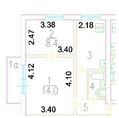 Продажа 2-комнатной квартиры 36,7 м², 6/9 этаж