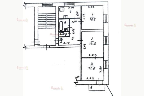 Продажа 1-комнатной квартиры 58 м², 2/2 этаж