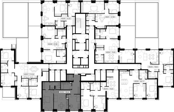 Продажа 2-комнатной квартиры 80,7 м², 2/15 этаж