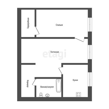 Продажа 2-комнатной квартиры 45,9 м², 1/5 этаж