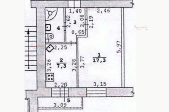 Продажа 1-комнатной квартиры 32 м², 8/9 этаж