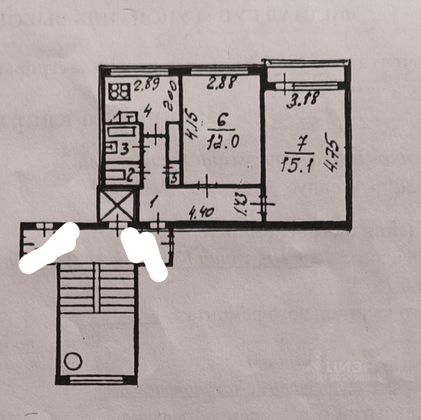 Продажа 2-комнатной квартиры 44,2 м², 5/10 этаж