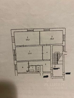 Продажа 3-комнатной квартиры 90 м², 3/3 этаж