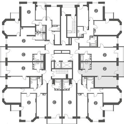 Продажа 2-комнатной квартиры 46,6 м², 13/17 этаж