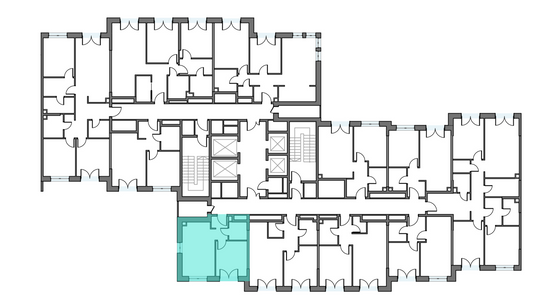 Продажа 1-комнатной квартиры 36,8 м², 13/28 этаж