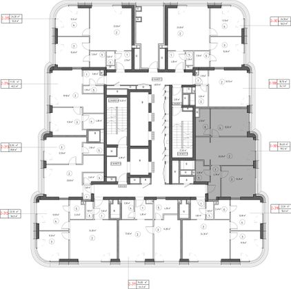 Продажа 2-комнатной квартиры 58,2 м², 34/53 этаж