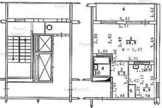 Продажа 1-комнатной квартиры 35 м², 9/12 этаж