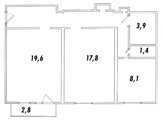 Продажа 2-комнатной квартиры 67,4 м², 3/5 этаж