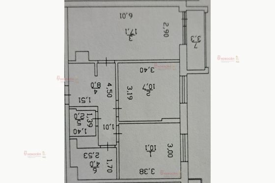 Продажа 2-комнатной квартиры 52 м², 3/20 этаж