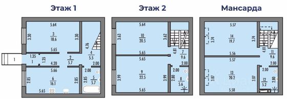 Продажа дома, 166 м², с участком 1 сотка