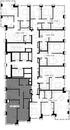 Продажа 3-комнатной квартиры 74,8 м², 18/28 этаж