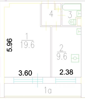 Продажа 1-комнатной квартиры 35 м², 11/14 этаж