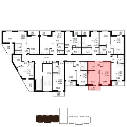 Продажа 1-комнатной квартиры 35,5 м², 9/11 этаж