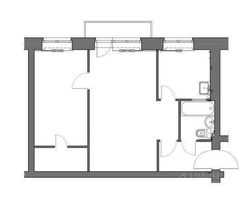 Продажа 2-комнатной квартиры 43,8 м², 4/5 этаж