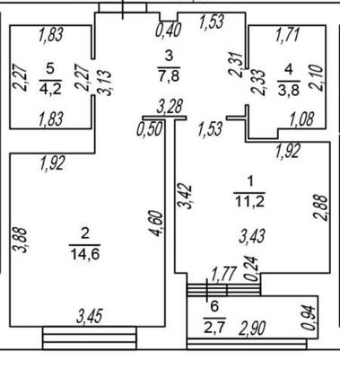 Продажа 1-комнатной квартиры 39,8 м², 22/25 этаж