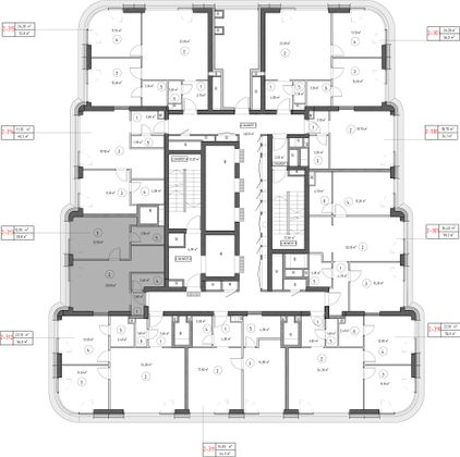 Продажа 1-комнатной квартиры 39,8 м², 34/53 этаж